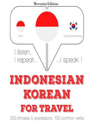 cover image of kata perjalanan dan frase dalam bahasa Korea